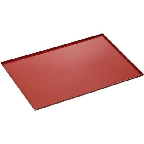 Plaque Aluminium pour Four 433 x 333 à Bords Relevés Silicone - Bartscher