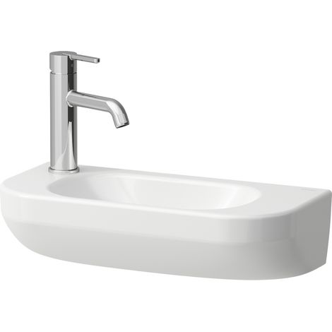 LAUFEN LUA Handwaschbecken, 1 Hahnloch links, Becken rechts, ohne (1/4)