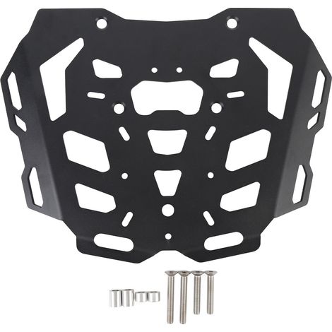 Portapacchi posteriore per moto, in alluminio verniciato nero antiruggine, per Norden 901 2021 – 2024. (1/4)