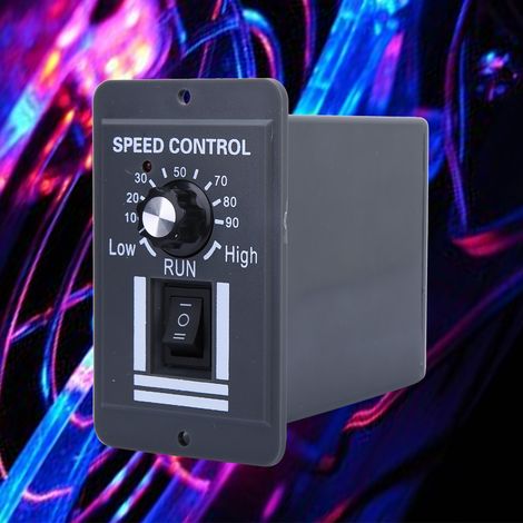 Commande de vitesse (sens horaire/antihoraire) avec interrupteur pour moteurs CC (12-60 V, 10 A) (1/5)