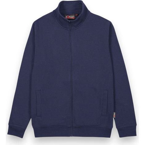 Felpa da lavoro blu con zip in cotone e poliestere U-power Sotra DB - XL