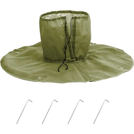 Protección de raíces contra el frío, protección de plantas de invierno verde 100 g/m²