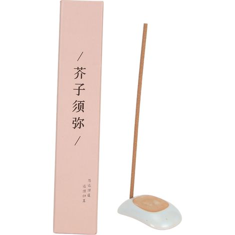 Lot de 30 bâtonnets d'encens pour purifier l'air et favoriser la détente, avec porte-encens pour la décoration intérieure, parfum bois de santal. (1/5)