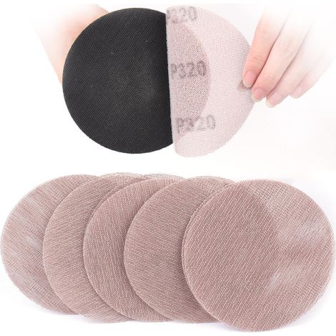 Lot de 50 grilles abrasives de 125 mm, grain 320 (1/5)