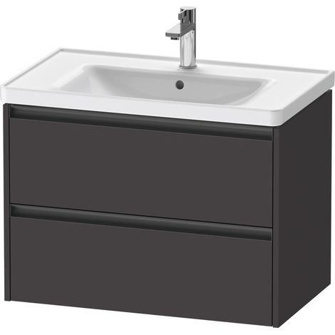 Duravit Ketho.2 bâti-support pour lavabo suspendu, 2 tiroirs,