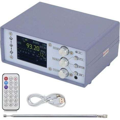 TEF6686 - Radio de escritorio azul para DSP RDS AM FM SW de banda completa con altavoz