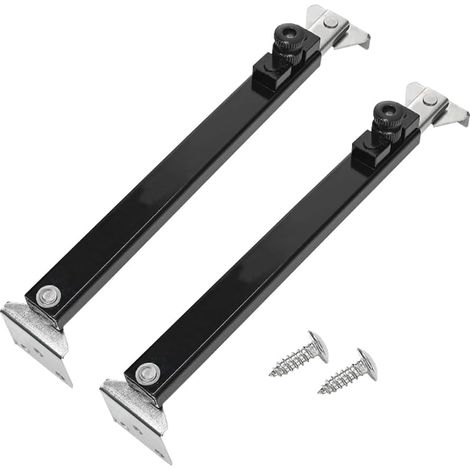 Lot de 2 supports de fenêtre à battant, 321 mm, charnières de fenêtre télescopiques réglables en acier inoxydable avec vis pour maison, caravane