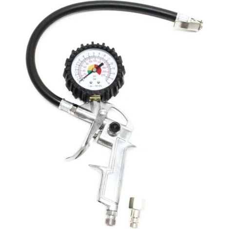 Luftpumpe, Druckluft 0–16 bar, Manometer, Luft, Autoreifen, Motorradreifen (1/4)
