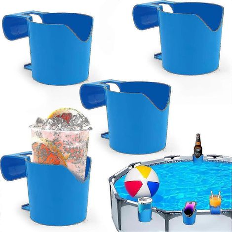Un ensemble de 4 porte-gobelets compatibles avec les piscines hors sol (1/5)