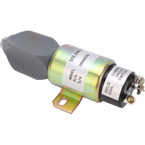Motorstopp-Magnetventil 3864274 für Cummins, Maschinenbau, 1751 2467U1B1S5A, 12 V, Kraftstoffabschaltung, Motorstopp-Magnetventil (1/5)