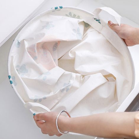 Panier de rangement pour le linge sale, seau de rangement pour salle de bain, pliable pour divers objets, jouets, vêtements, panier à linge sale, panier à linge sale ménager, style lion, 100 L (1/5)