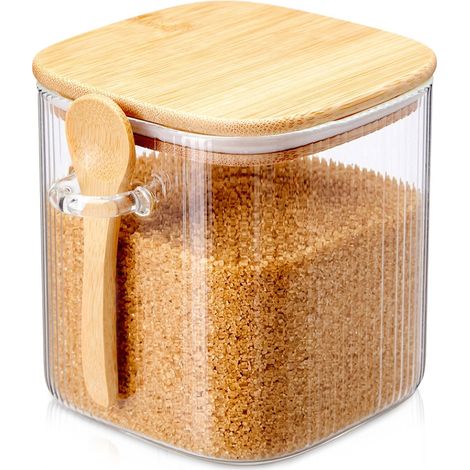 Recipiente de vidrio para productos a granel con tapa y cierre herm茅tico de 750 ml. (1/5)