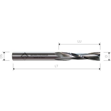 FRESE ELICOIDALI IN HW POSITIVE Z2 - MOBILTECNICA  D4  LU 9  DS4  LT50  Z2  POS  SX