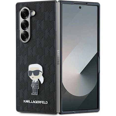 Karl Lagerfeld KLHCZFD6SAPKINPKK Z Fold6 F956 schwarz/schwarz Hartschalenkoffer Saffiano Ikonik Pin (1/5)