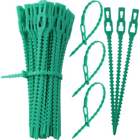 150 Pièces Attaches de Plantes Réglables de Jardinage, Attaches Réglables Serre Câbles, Jardin Serre Câbles Réutilisables, pour Vertes Arbustes Jardinage Bricolage Maison Bureau (1/5)