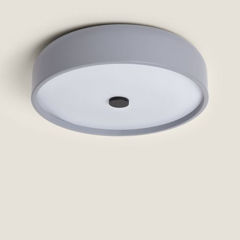 Plafón LED 24W Metal Ø350 mm CCT Seleccionable Eyelight Gris Oscuro