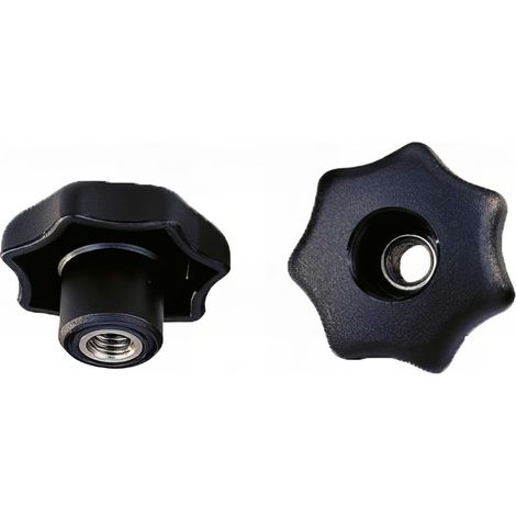 Poignée étoile M6 x 32 mm insert débouchant