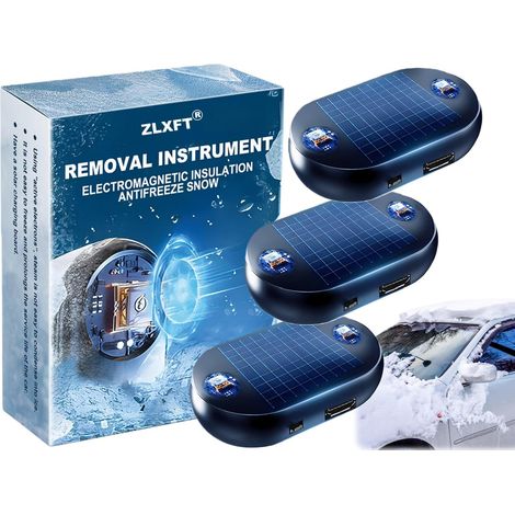 Electromagnetic Antifreeze Snow Removal Device, 3pcs Portable Kinetic Molecular Heater, Wireless Snow Removal Device, Electromagnetic Antifreeze Defrosting Devices for Car (1/5)