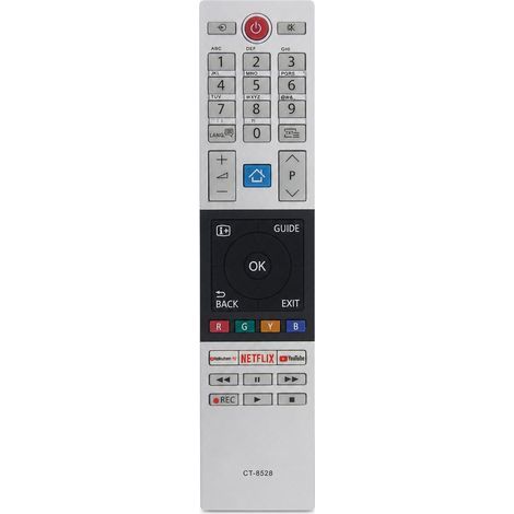 Telecomando TV compatibile con Toshiba CT-8528, senza configurazione, con tasti Netflix e YouTube (1/5)