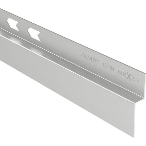 Mexen Line-B listello inclinato a parete 180 cm sinistro, inox - 181002180L (1/5)