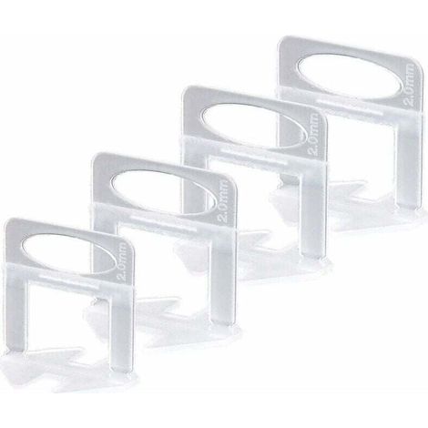 Niveleur Carrelage, Croisillon Carrelage Autonivelant 2mm Croisillon Autonivelant, pour L'installation de Carreaux de Sol et Mur (200xCroisillon Carrelage 2mm) - MODOU (1/4)