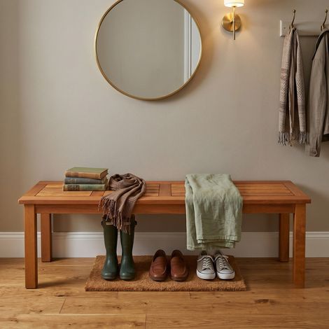 Coniston 2 Seater FSC Wooden Indoor Bench Stool (1/5)