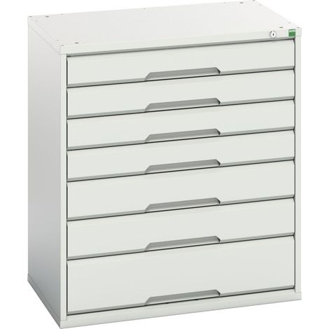 Bott 16925129.16 Verso 7 Drawer Cabinet 800 x 900mm Light Grey BOT169251296