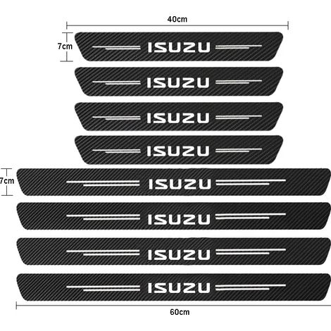 (8 pièces pour Isuzu) Protections de seuil de porte en fibre de carbone pour Isuzu Dmax,Mux,Trooper,ELF,NQR,75,Forward,Rodeo,KB,Bighorn,Axiom (1/3)