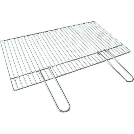 GRIGLIA GRATICOLA IN ACCIAIO CROMATO PER BARBECUE BETON 57X40