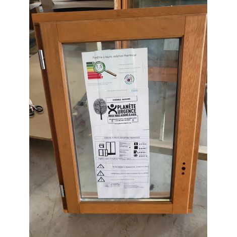 [jamais Utilise] Fenêtre Bois H75 X L50 Côtes Tableau Tirant Gauche Second Choix (gd07 Et Gd51) Gd Menuiseries