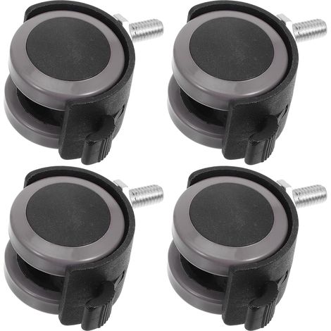 Roulettes de rechange pour chaise bureau M8 x 15 mm (4 pièces)