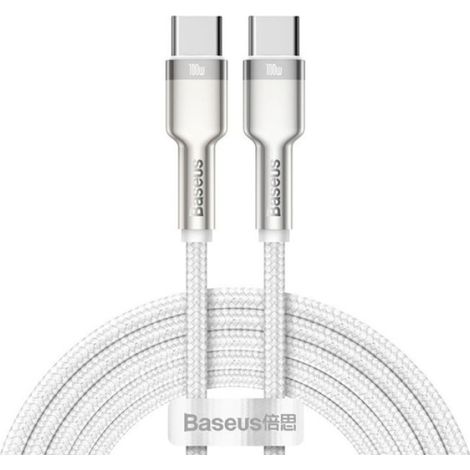 Câble Type C - 2 m - 100 W - 20 V/5 A - Pour Charge Rapide Téléphone Tablette Ordinateur Portable - 1 Pièce (1/5)