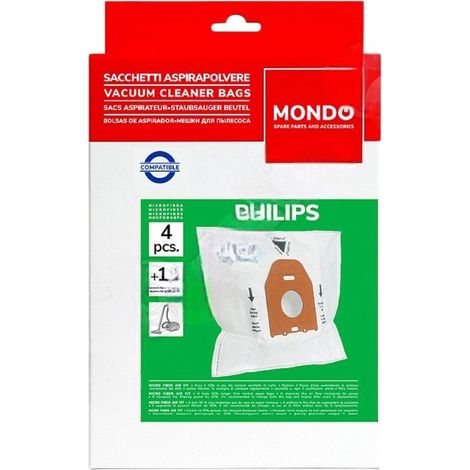 SACHET DE SACS OSLO PHILIPS HR6938 POUR PIECES ASPIRATEUR NETTOYEUR PETIT ELECTROMENAGER - HR6938/10 (1/3)
