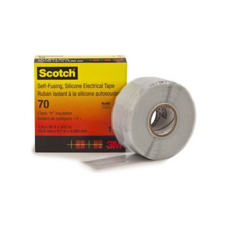 Ruban d'isolation électrique 3M en PVC Gris 9.1m x 25mm x 0.3mm ( Prix pour 1 )