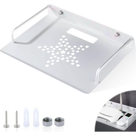 LAOA Universal-Wandhalterung für Router, Router-Ablage, kleines Wandregal für Projektoren, Mehrzweck-Wandregal aus Aluminium, für TV-Box, Router, Set-Top-Box, Mini-PC, Zubehör (1/5)