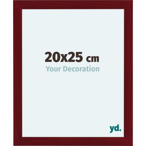 yd. - Cadre photo 20x25 - Vin Rouge Patine - MDF - Como (1/5)