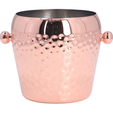 Seau à Champagne 1000ml en Acier Inoxydable Élégant et Portable, Idéal pour Bar, Fête ou Club, avec Finition Cuivrée (1/5)
