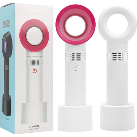 Mini souffleur de cils, ventilateur séchoir à cils portable rechargeable par USB, accessoire indispensable pour les extensions de cils (bleu). (1/5)