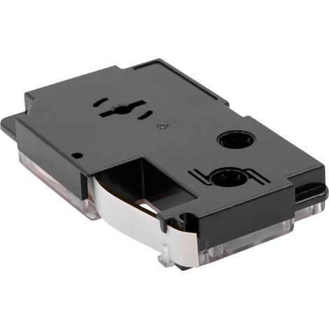 vhbw Label Tape compatible with Casio KL-2000, KL-300, KL-70E, KL-200E, KL-60, KL-7000 Label Printer 5.5m x 9 mm, Black on Yellow, plastic (1/2)