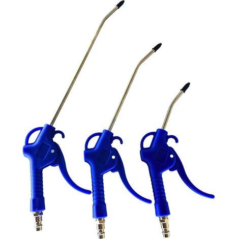 Druckluftpistolen zum Reinigen und Ausblasen – 3er-Set – Verschiedene Längen – 1/4"-Euro-Schnellanschluss (1/5)