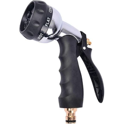 Garden Lawn Hose Pipe Water Sprayer with High Pressure Metal Nozzle hwyC (1/5)