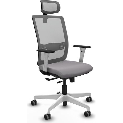 Sedia da ufficio piqueras y crespo Haches grigio ecopelle (1/2)