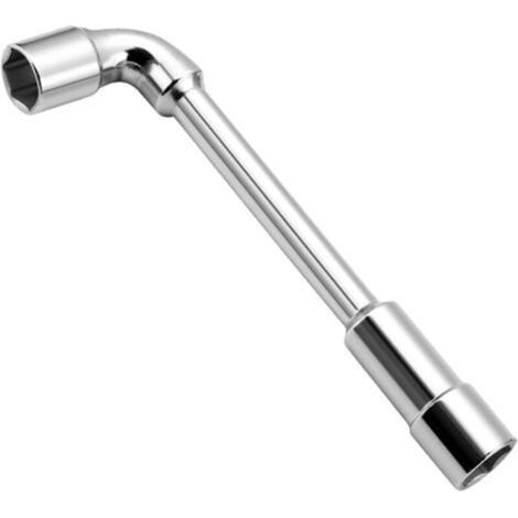 Professional Double-Headed L-Shaped Socket Wrench with Hexagonal Pipe Handle and Ergonomic Grip for Automotive Repair Projects (1/4)