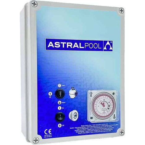 Astralpool – Coffret électrique pour filtration et projecteur LED 100 W – Transformateur intégré 4 à 6 A – Boîtier ABS robuste – Fabriqué en France