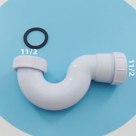 Coude étanche en forme de U anti-odeurs pour éviers et bassins à légumes, accessoires de drainage, accessoires de tuyauterie anti-insectes et anti-odeurs 1 1/2 (1/5)
