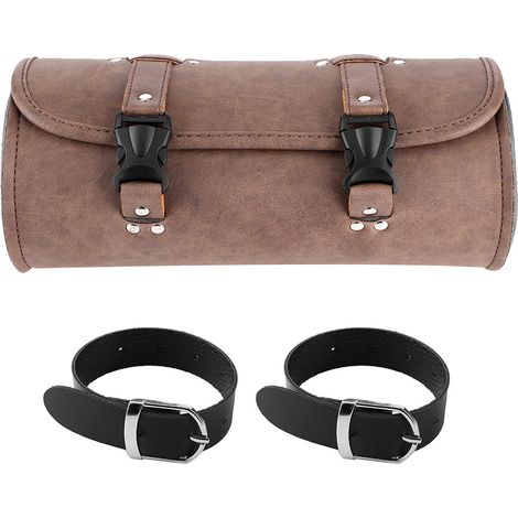 latérales en cuir PU marron pochette de rangement pour (1/5)