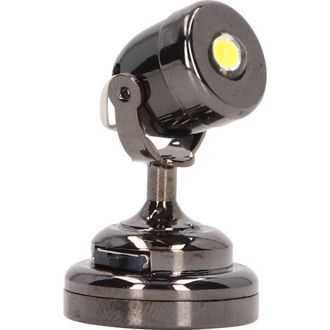 Lampe Laser LED Miniature pour Maison de Poupée 1:12, Base avec Interrupteur, Noir Brillant (1/5)