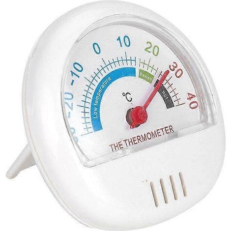 Thermomètre pour réfrigérateur-congélateur, grand cadran (mécanique blanc) (1/4)