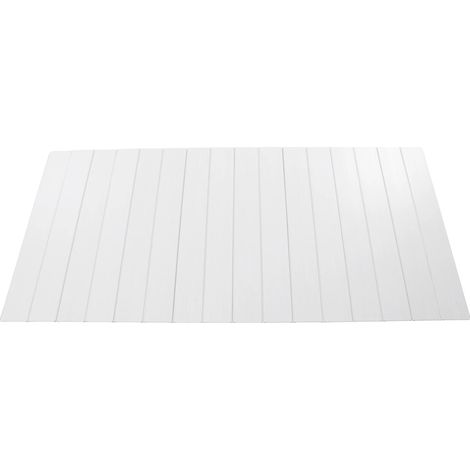 Badewannenabdeckung, faltbares Design, wasserdichte Ablage, WEISS (1/2)