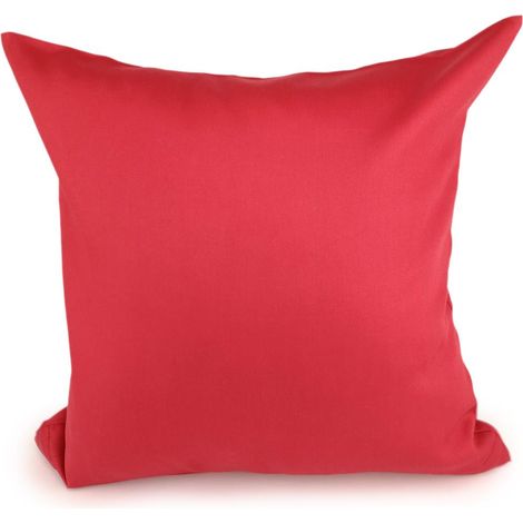 Federa in raso di cotone 40x40 cm, rossa